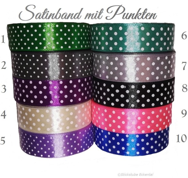 Farbenkombination Satinband mit Punk